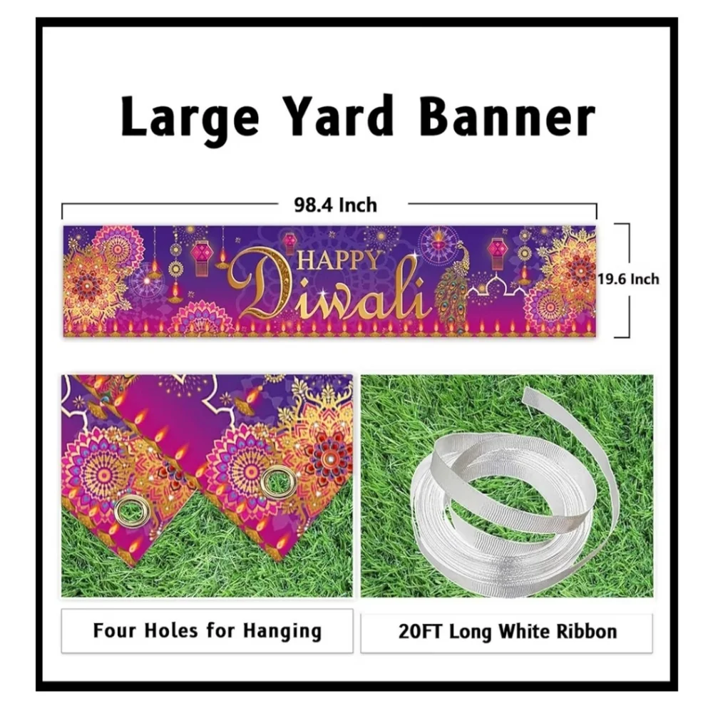 Lg Happy Diwali Banner‎ 98.4 x19.6